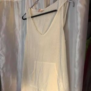 Swim Beach Hoodie Tank Top Cover Up